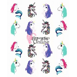 Stickere cu Apa pentru unghii cod STZ 636 Unicorn